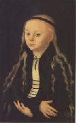 Lucas Cranach Portrait Supposed to Be of Magdalena Luther (mk05) oil on canvas